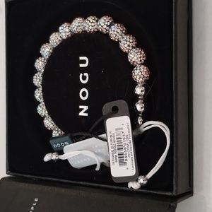 NOGU Midnight Confetti | Silver x White | Kikiballa Bracelet